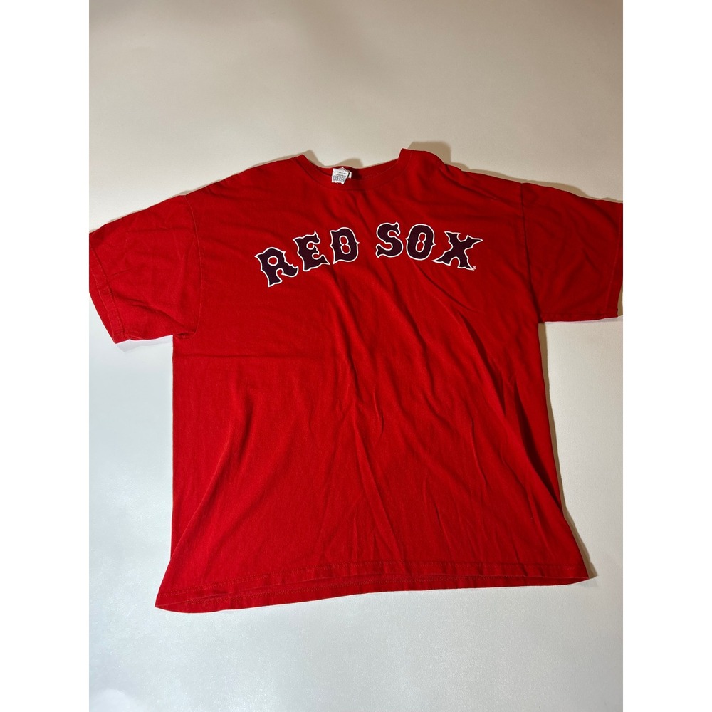 Delta Red Sox T-Shirt Mens XL Red Excellent MLB Baseball Graphic Tee